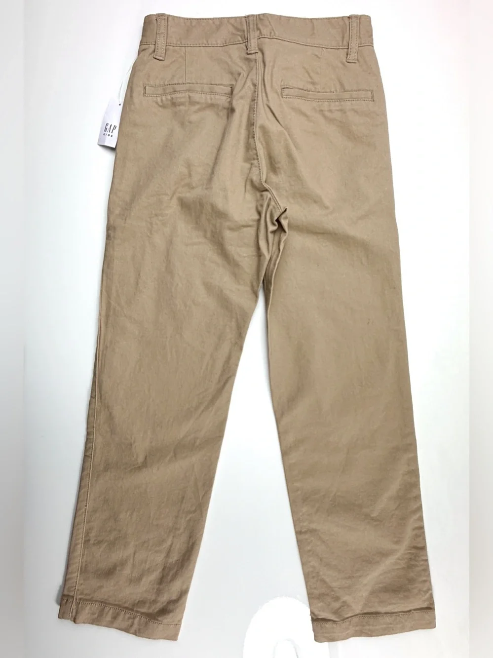 Gap Kids Tan Khaki Stretch Cotton Slim Fit Pants, Sz 8